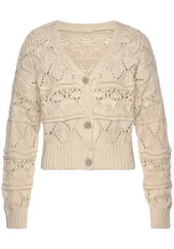 Ajourstrickjacke