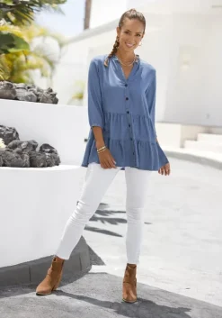 Jeansbluse