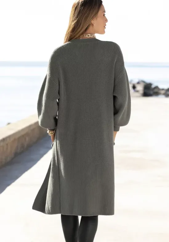 Longstrickjacke
