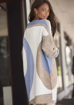 Longstrickjacke