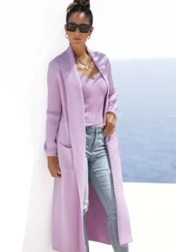 Longstrickjacke