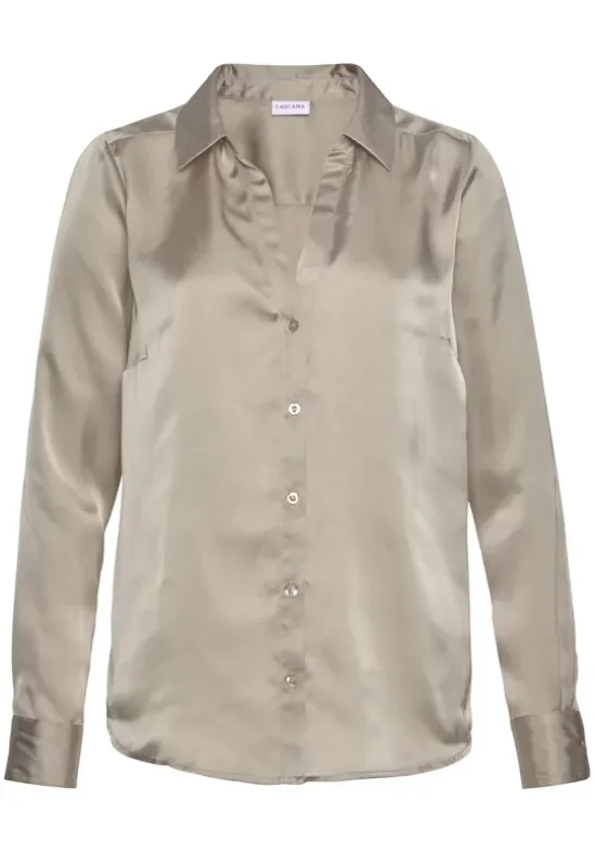 Satinbluse