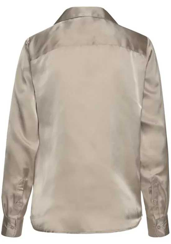 Satinbluse