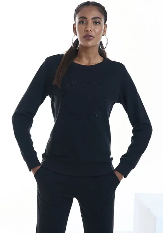 Sweatshirt"Mit Logostickerei"