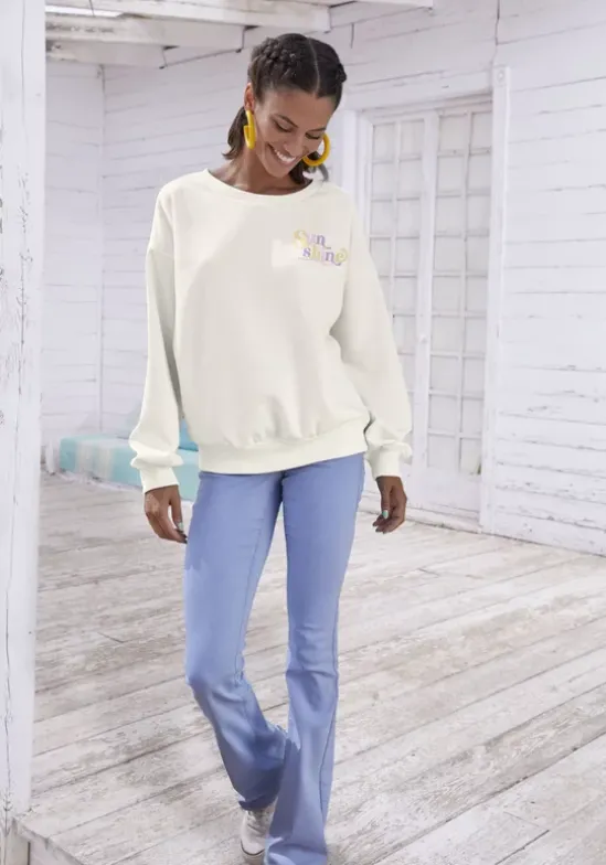 Sweatshirt"Mit Rippbundchen"