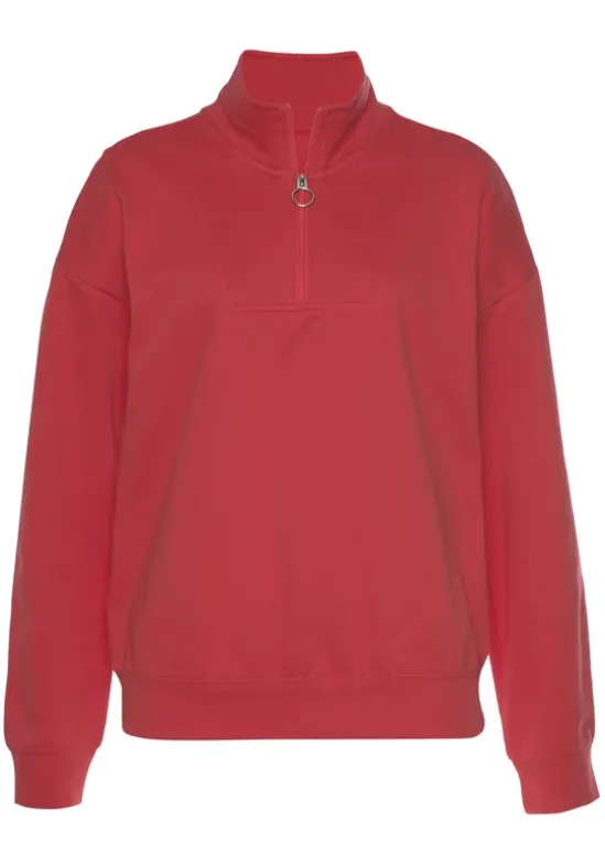 Sweatshirt"Troyer Mit Stehkragen"