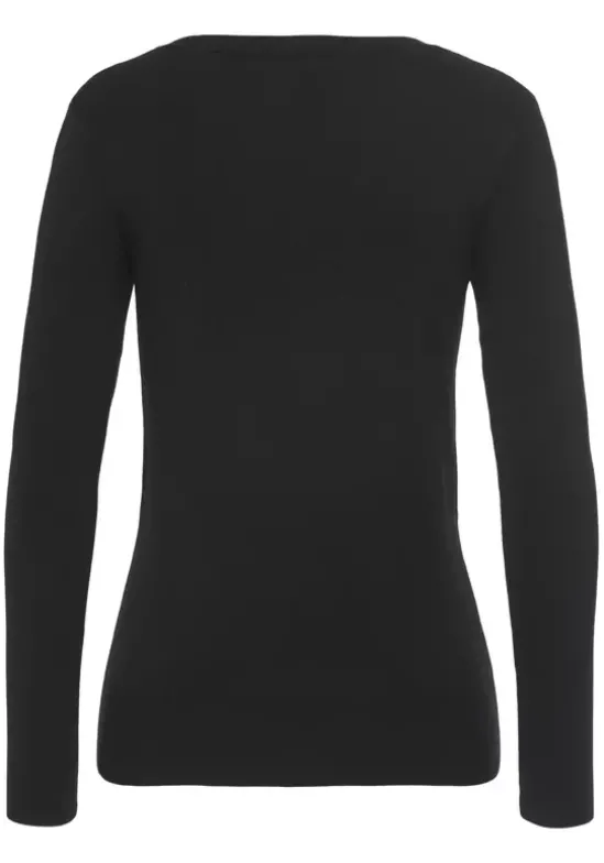 V-Ausschnitt-Pullover