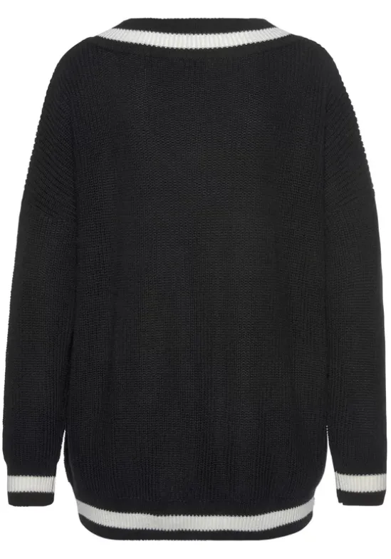 V-Ausschnitt-Pullover