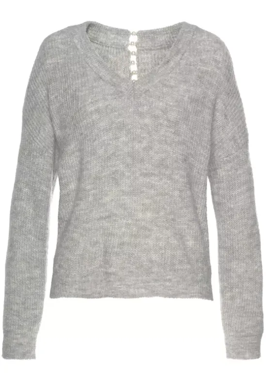 V-Ausschnitt-Pullover