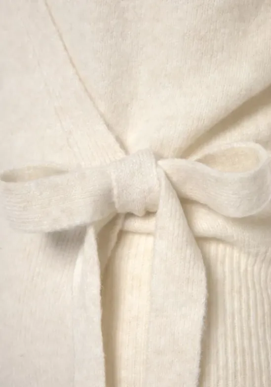Wickelstrickjacke"-Strickjacke Mit Bindeband"